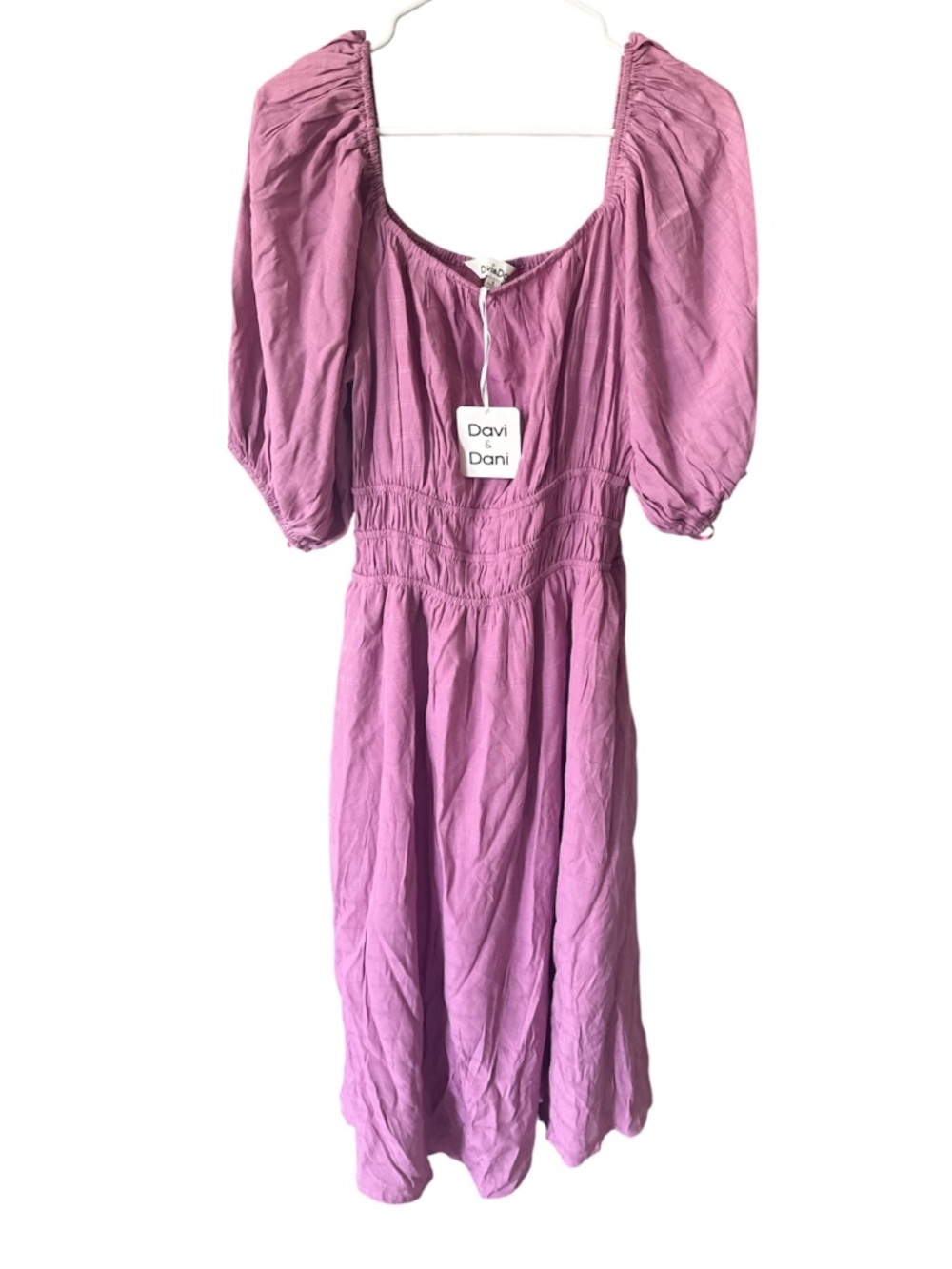 Davi & Dani purple midi dress women’s size small NWT